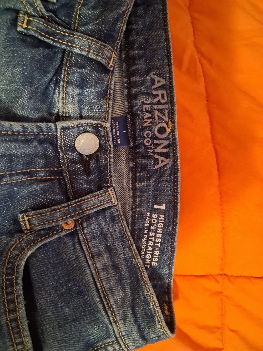 Arizona Jean Company High-Rise 90's Straight Leg Jeans - Blue - Picture 4 of 4